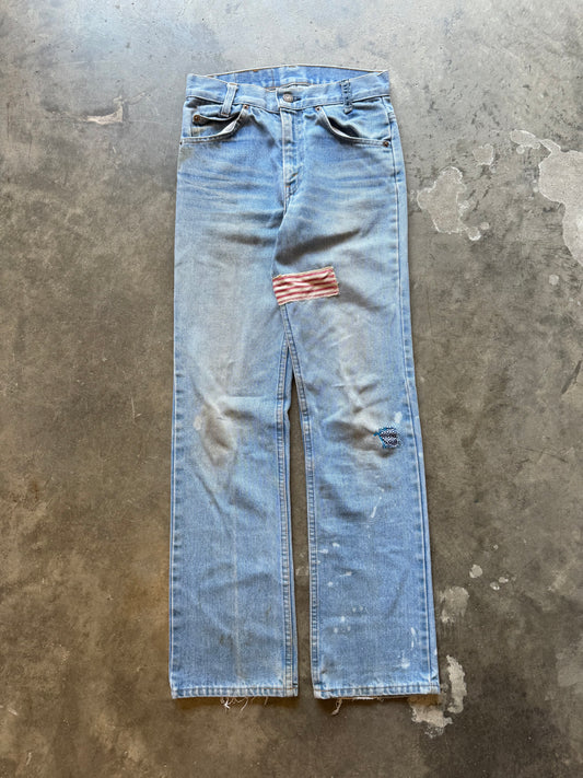 1970s’ Repaired Orange Tab Levi’s (27x30)