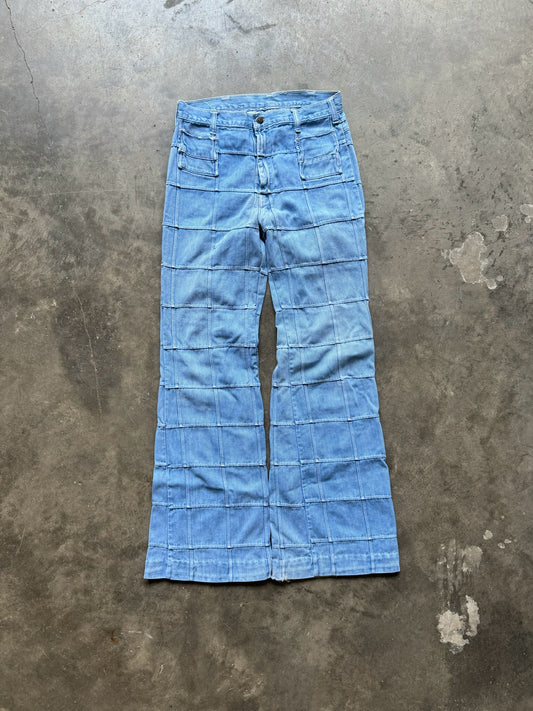 1970s’ Patterned Denim Jeans (28x30)