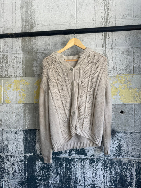 1960s’ Chunky Sweater Cardigan (Medium)