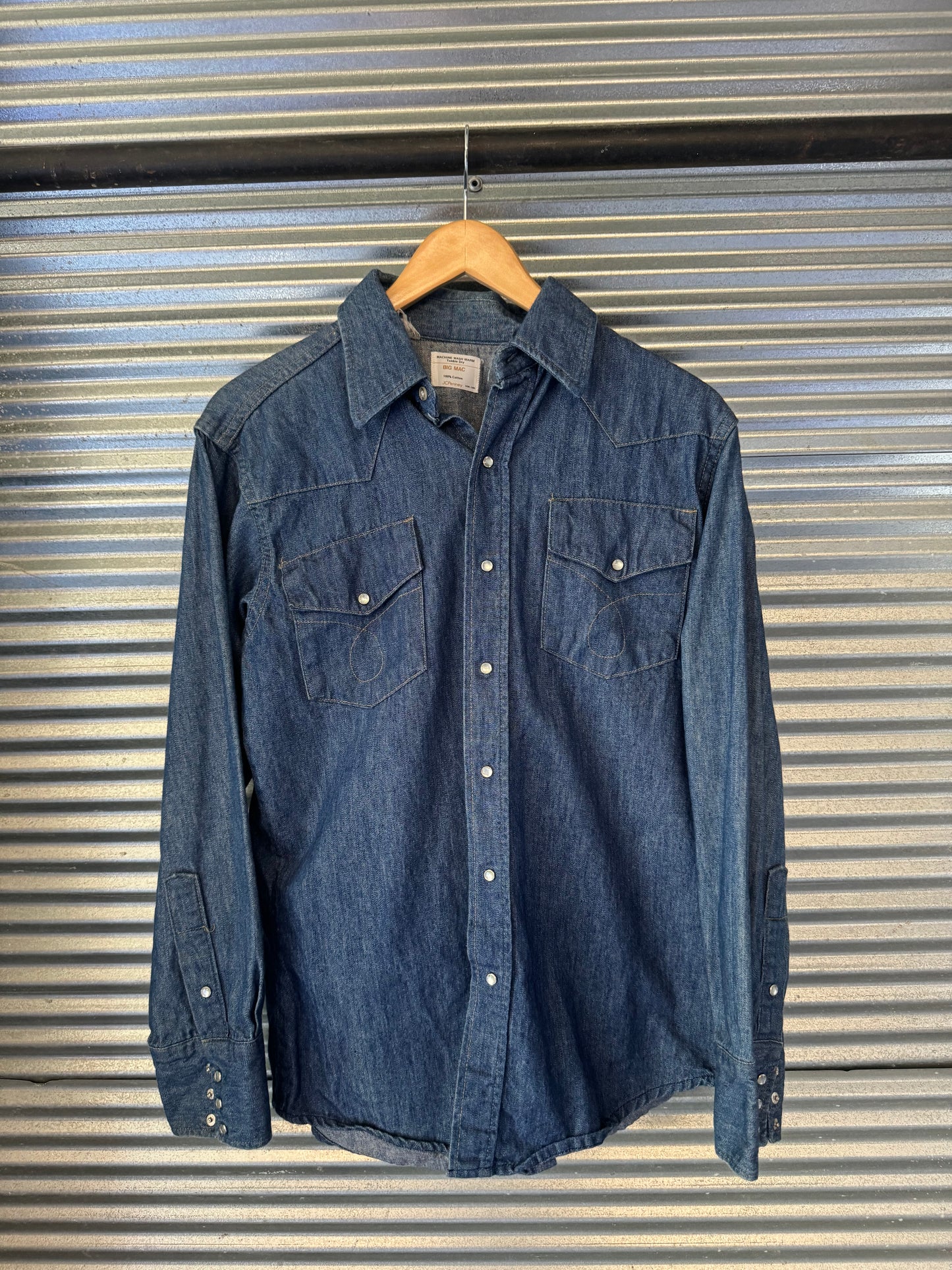 1970s’ Big Mac Western Denim Shirt (Large)